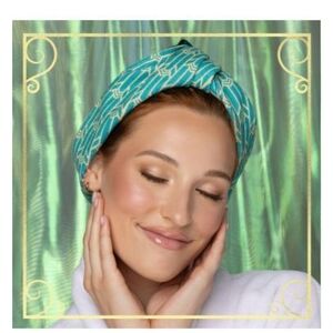 Conair Wicked Satin And Microfiber Hair Towel Turban In Green Limited Edition